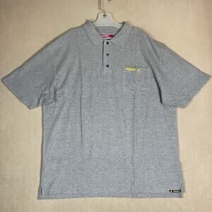 Ducati Polo Shirt Mens XL Gray‎ Shell Advance Motorcycle Racing Team Embroidered